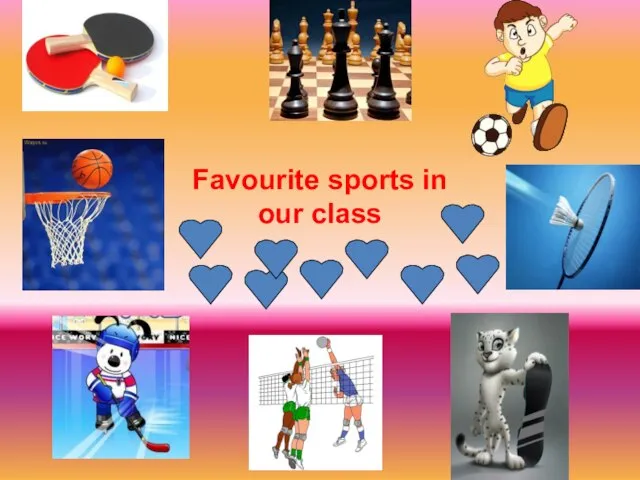 Favourite sports in our class