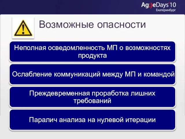 Возможные опасности