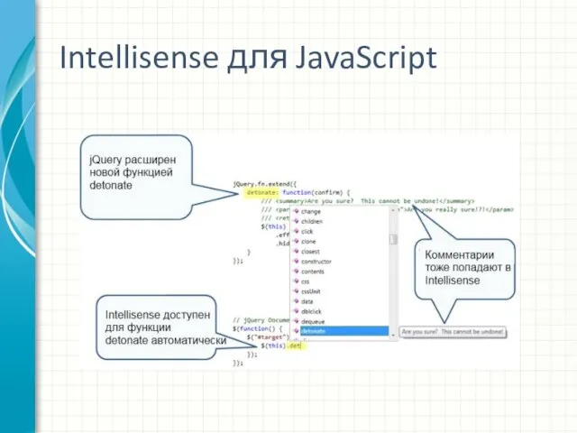 Intellisense для JavaScript