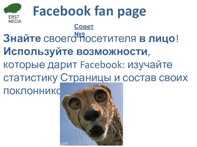 Facebook fan page Знайте своего посетителя в лицо! Используйте возможности, которые дарит