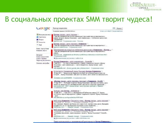 В социальных проектах SMM творит чудеса!