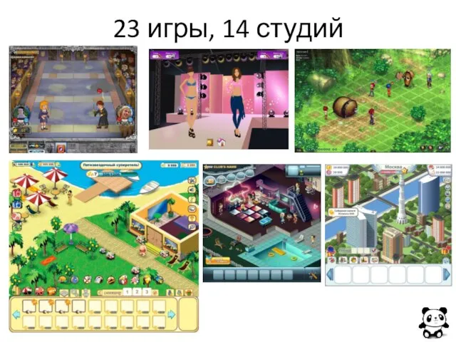 23 игры, 14 студий