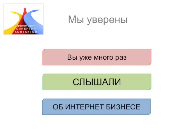 Мы уверены Вы уже много раз СЛЫШАЛИ ОБ ИНТЕРНЕТ БИЗНЕСЕ