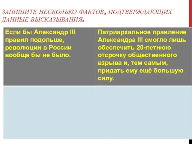 ЗАПИШИТЕ НЕСКОЛЬКО ФАКТОВ, ПОДТВЕРЖДАЮЩИХ ДАННЫЕ ВЫСКАЗЫВАНИЯ.