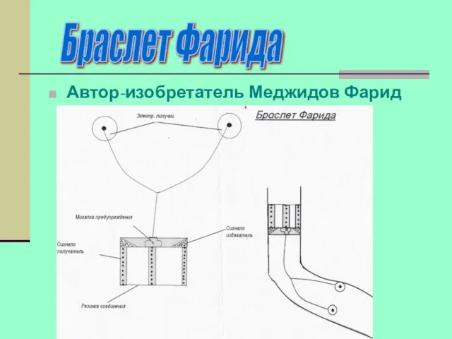 Автор-изобретатель Меджидов Фарид Браслет Фарида