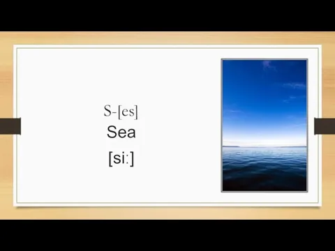 S-[es] Sea [siː]