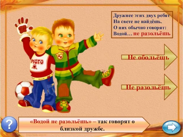 «Водой не разольёшь» – так говорят о близкой дружбе. Дружнее этих двух