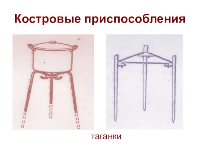 Костровые приспособления таганки