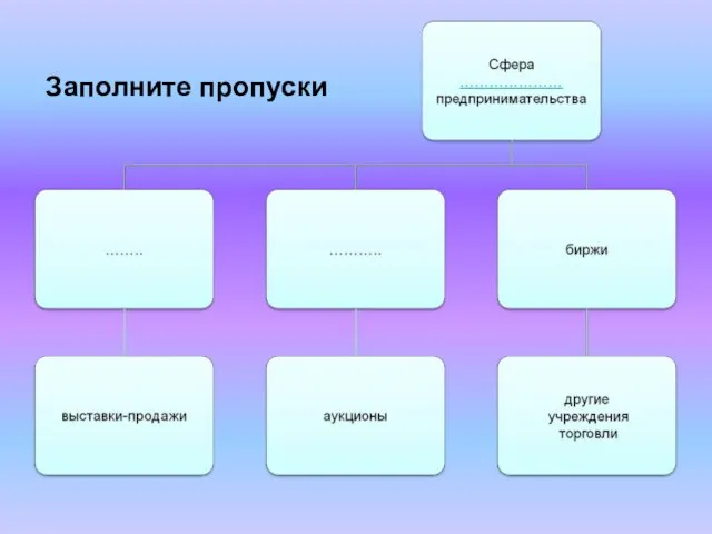 Заполните пропуски