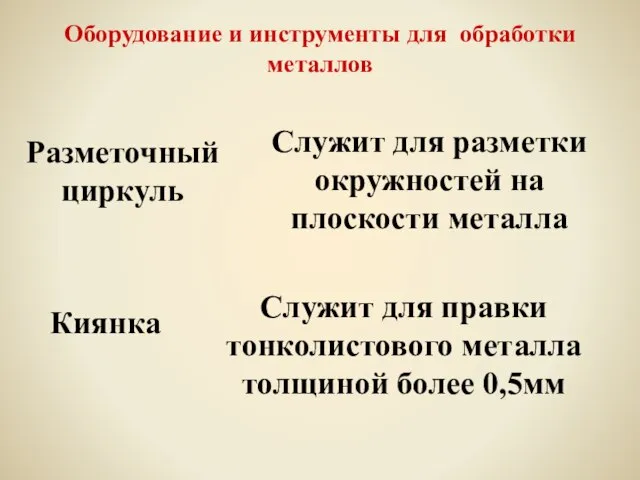 Разметочный циркуль Оборудование и инструменты для обработки металлов Служит для разметки окружностей