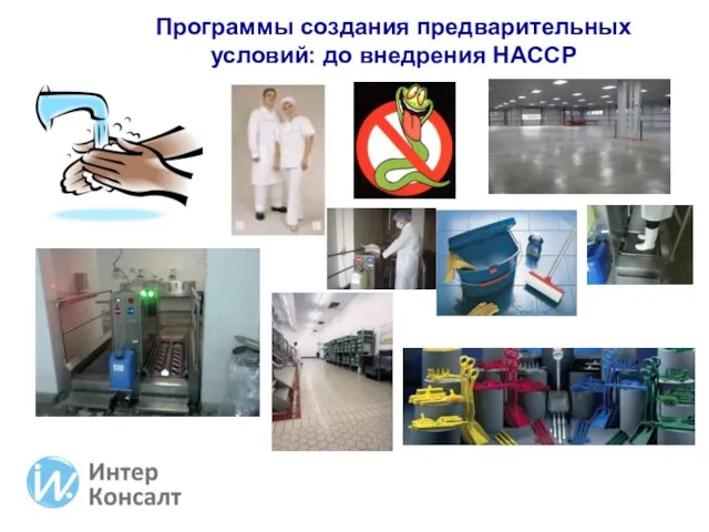 Программы создания предварительных условий: до внедрения HACCP