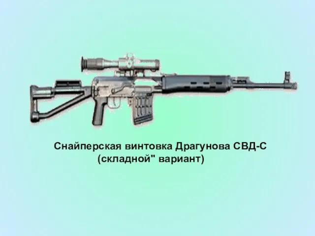 Снайперская винтовка Драгунова СВД-С (складной" вариант)