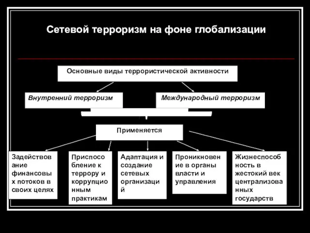 Сетевой терроризм на фоне глобализации