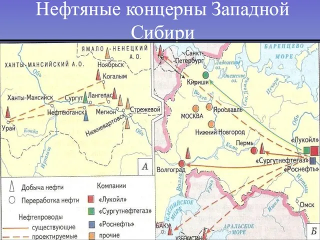 Нефтяные концерны Западной Сибири