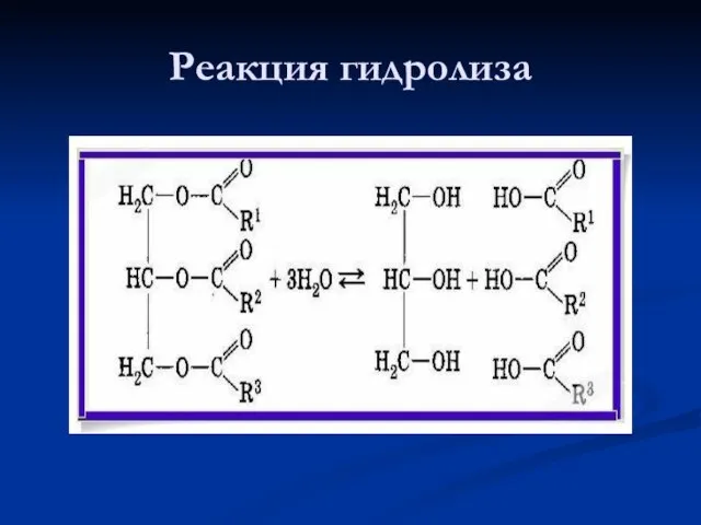 Реакция гидролиза .