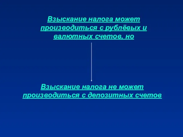 Взыскание налога может производиться с рублёвых и валютных счетов, но Взыскание налога