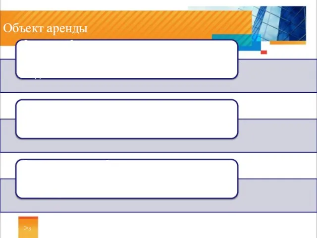 Объект аренды >