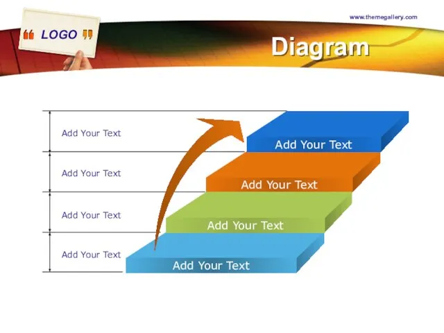 www.themegallery.com Diagram Add Your Text Add Your Text Add Your Text Add Your Text