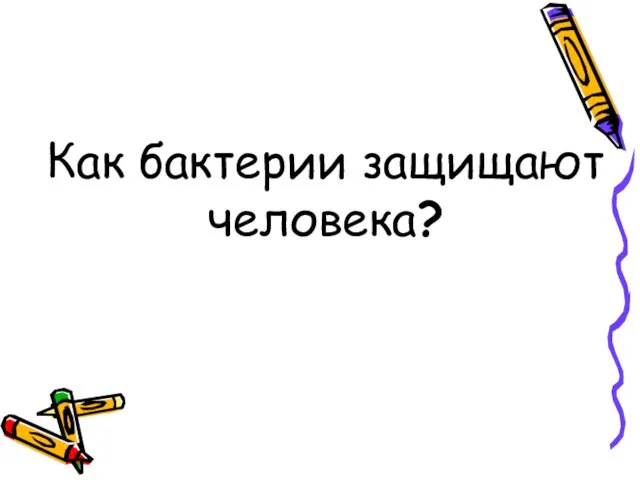 Как бактерии защищают человека?