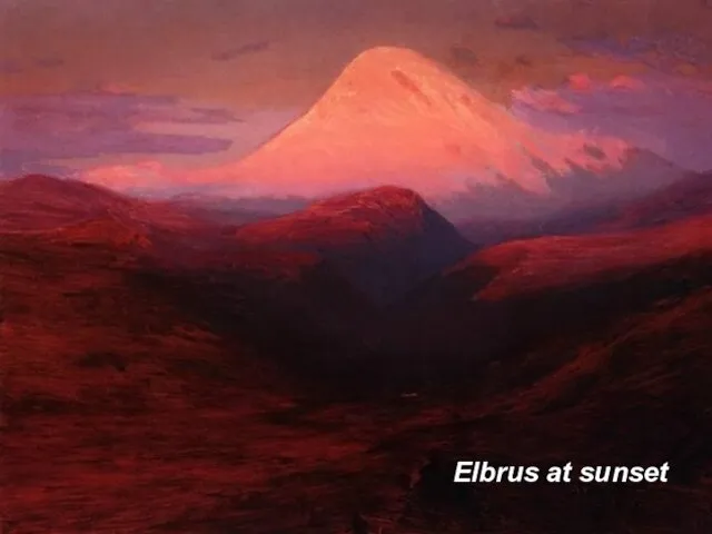 Elbrus at sunset Elbrus at sunset