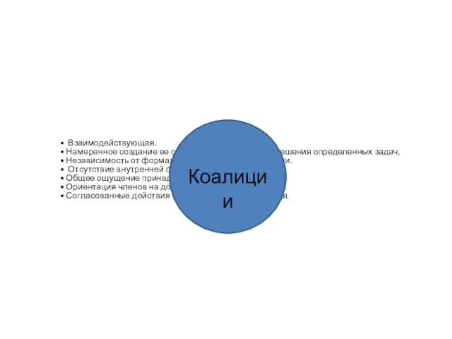 Коалиции