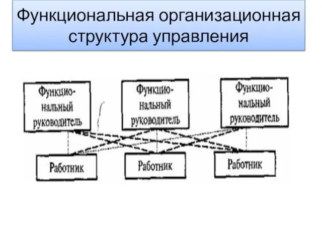 Функциональная организационная структура управления