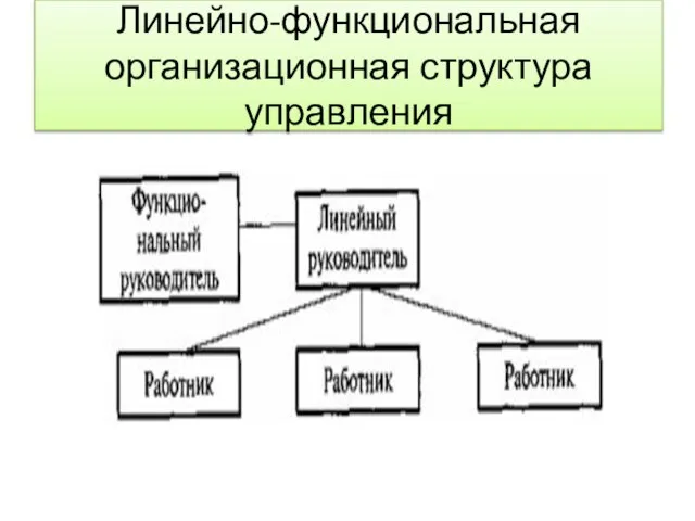 Линейно-функциональная организационная структура управления