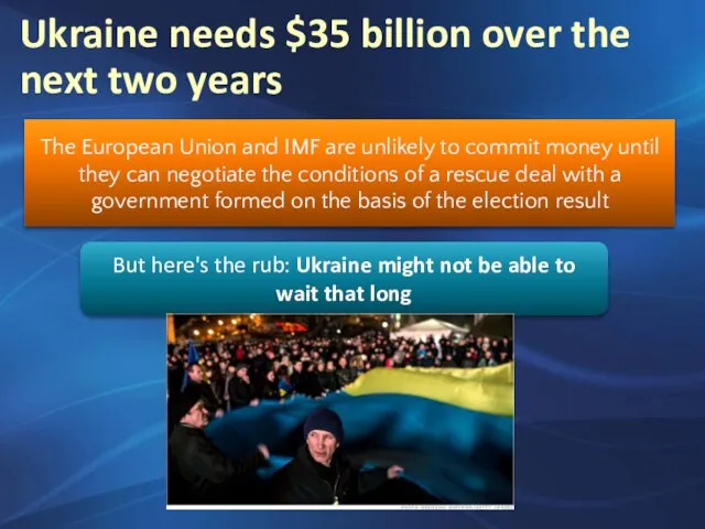 Ukraine needs $35 billion over the next two years The European Union