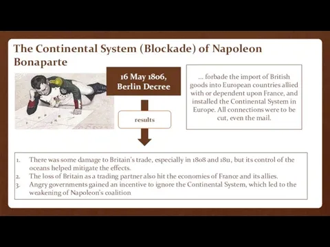 The Continental System (Blockade) of Napoleon Bonaparte 16 May 1806, Berlin Decree