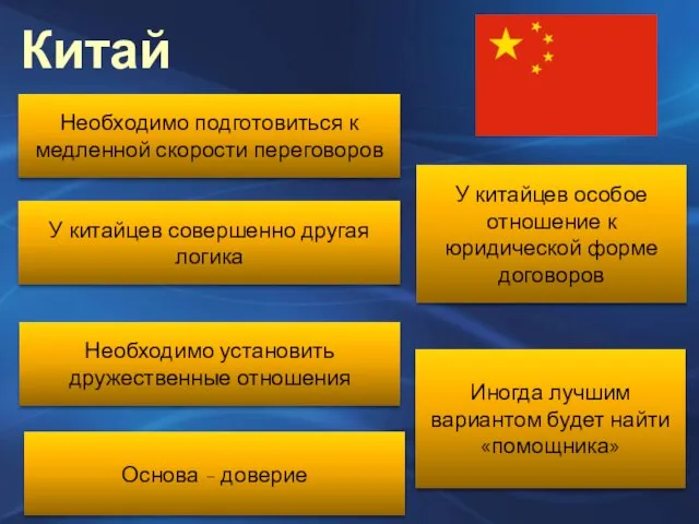 Китай Необходимо подготовиться к медленной скорости переговоров У китайцев совершенно другая логика