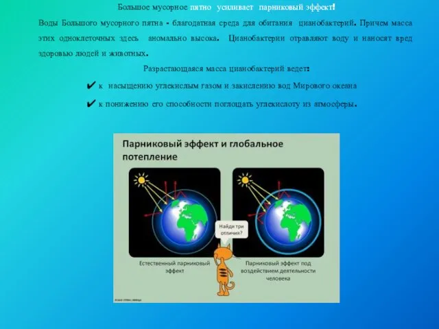 Большое мусорное пятно усиливает парниковый эффект! Воды Большого мусорного пятна - благодатная