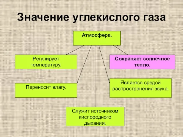 Значение углекислого газа