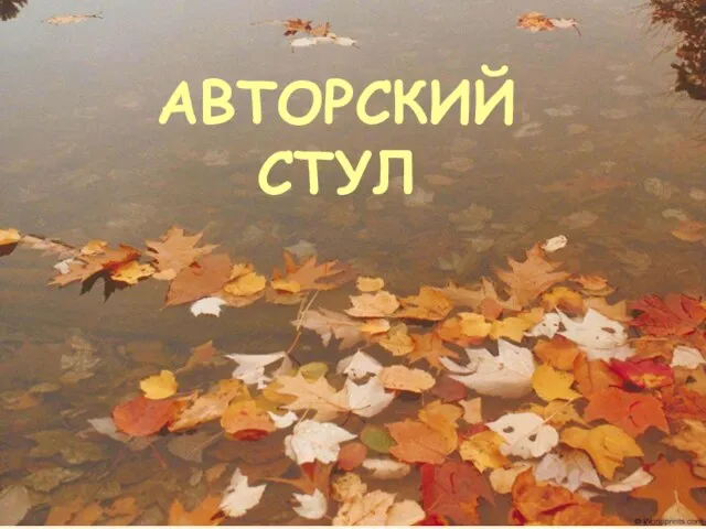 АВТОРСКИЙ СТУЛ