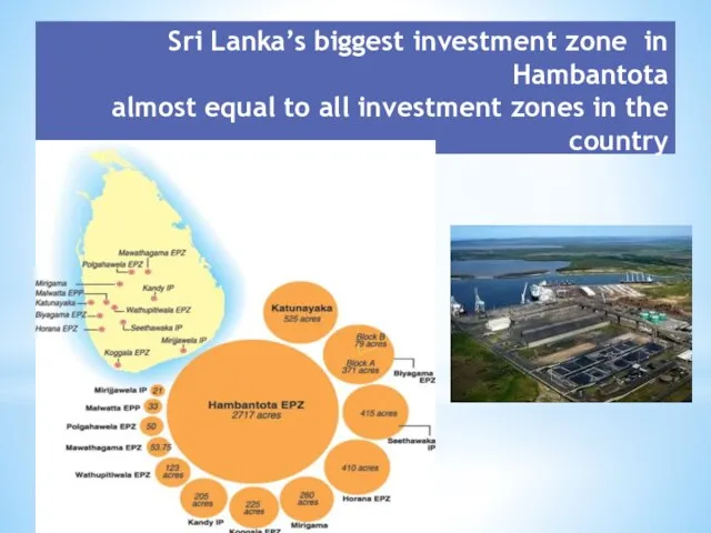 Sri Lanka’s biggest investment zone in Hambantota almost equal to all investment zones in the country