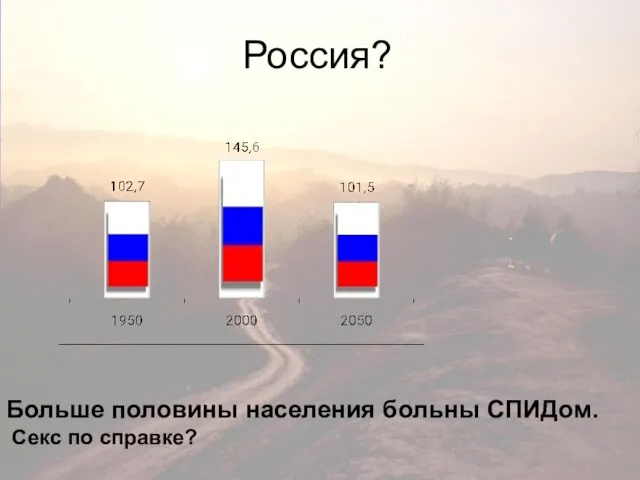 Россия? Больше половины населения больны СПИДом. Секс по справке?