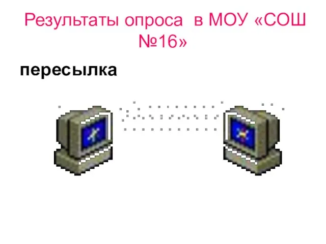 Результаты опроса в МОУ «СОШ №16» пересылка