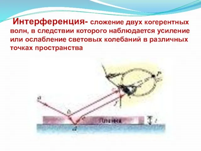 Глава 3. Оптика Модель 3.9. Кольца Ньютона Интерференционная картина, возникающая при отражении