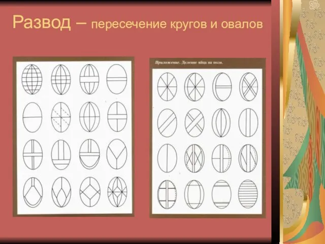 Развод – пересечение кругов и овалов