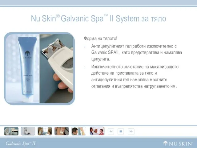 Nu Skin® Galvanic Spa™ II System за тяло Форма на тялото! Антицелулитният