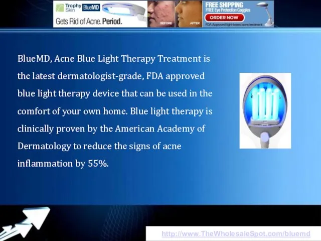 http://www.TheWholesaleSpot.com/bluemd BlueMD, Acne Blue Light Therapy Treatment іs thе latest dermatologist-grade, FDA
