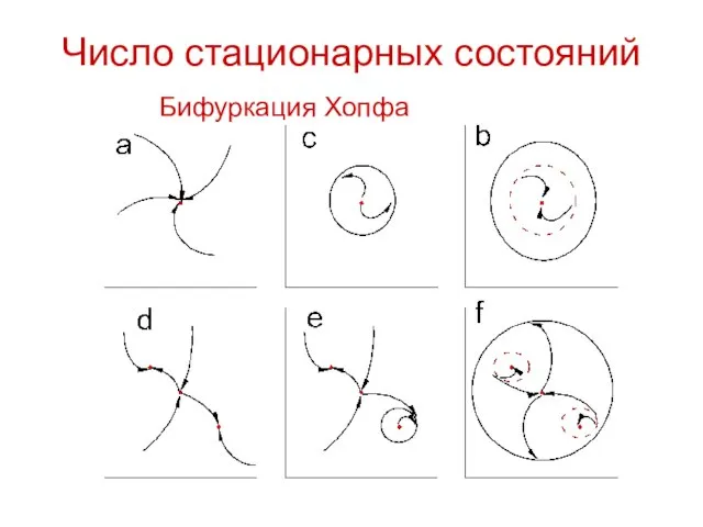 Число стационарных состояний Бифуркация Хопфа