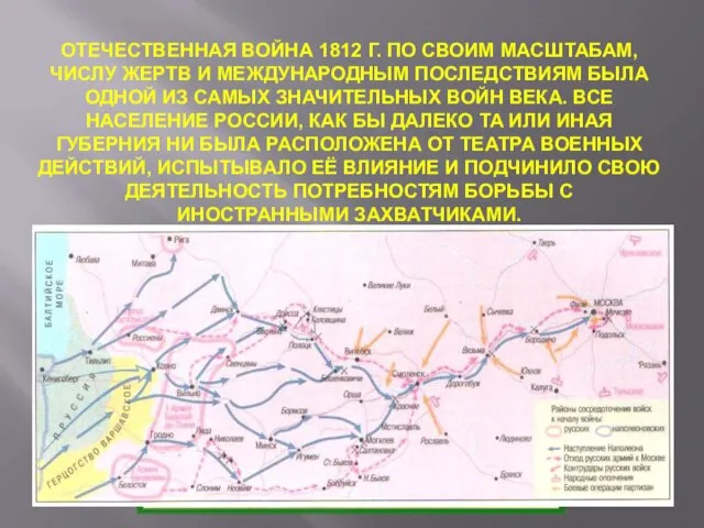 Отечественная война 1812 г. по своим масштабам, числу жертв и международным последствиям