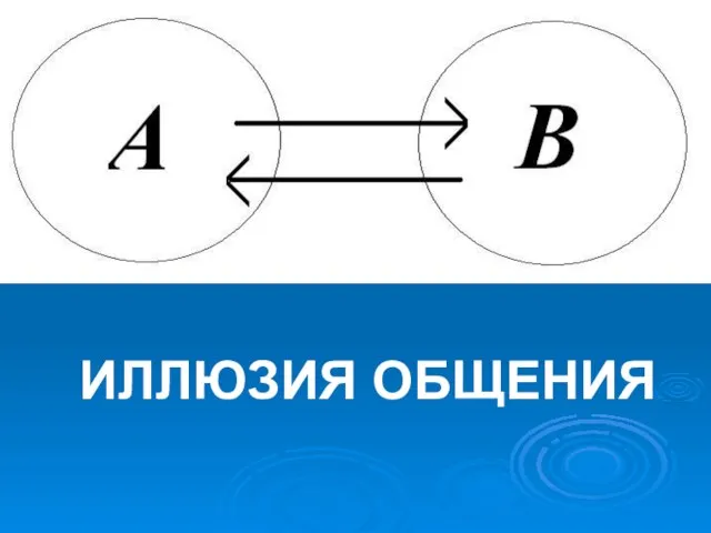 ИЛЛЮЗИЯ ОБЩЕНИЯ