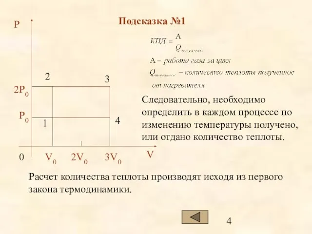 Подсказка №1 Следовательно, необходимо определить в каждом процессе по изменению температуры получено,