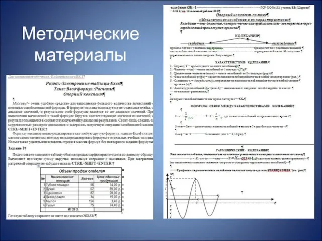 Методические материалы