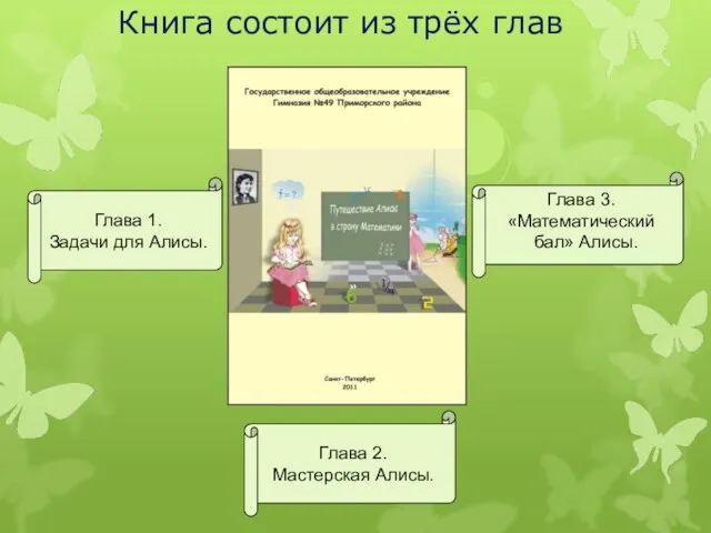 Глава 1. Задачи для Алисы. Глава 3. «Математический бал» Алисы. Глава 2.