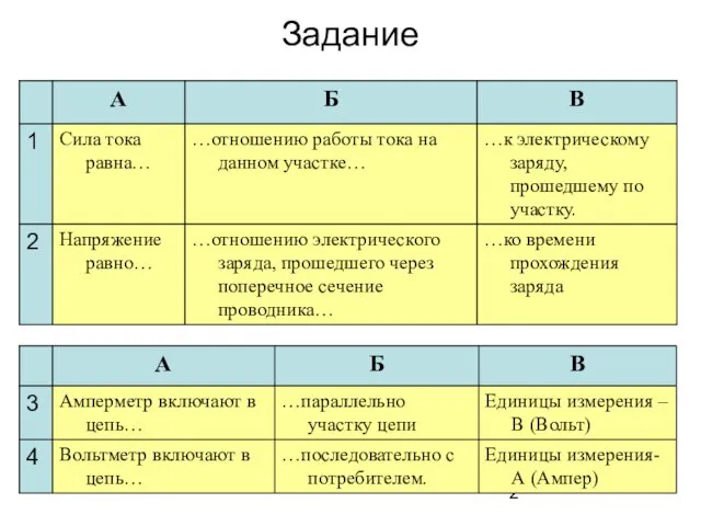 Задание