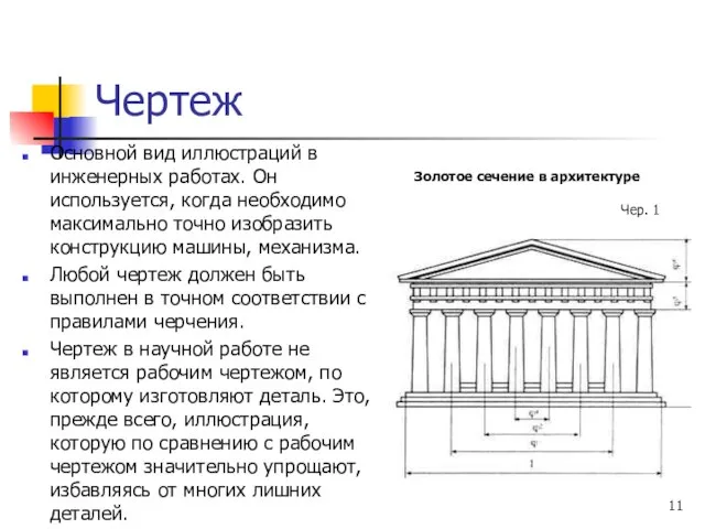 Чертеж Основной вид иллюстраций в инженерных работах. Он используется, когда необходимо максимально