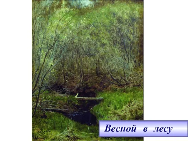 Весной в лесу Весной в лесу