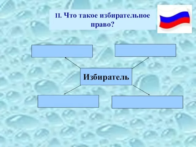 II. Что такое избирательное право? Избиратель